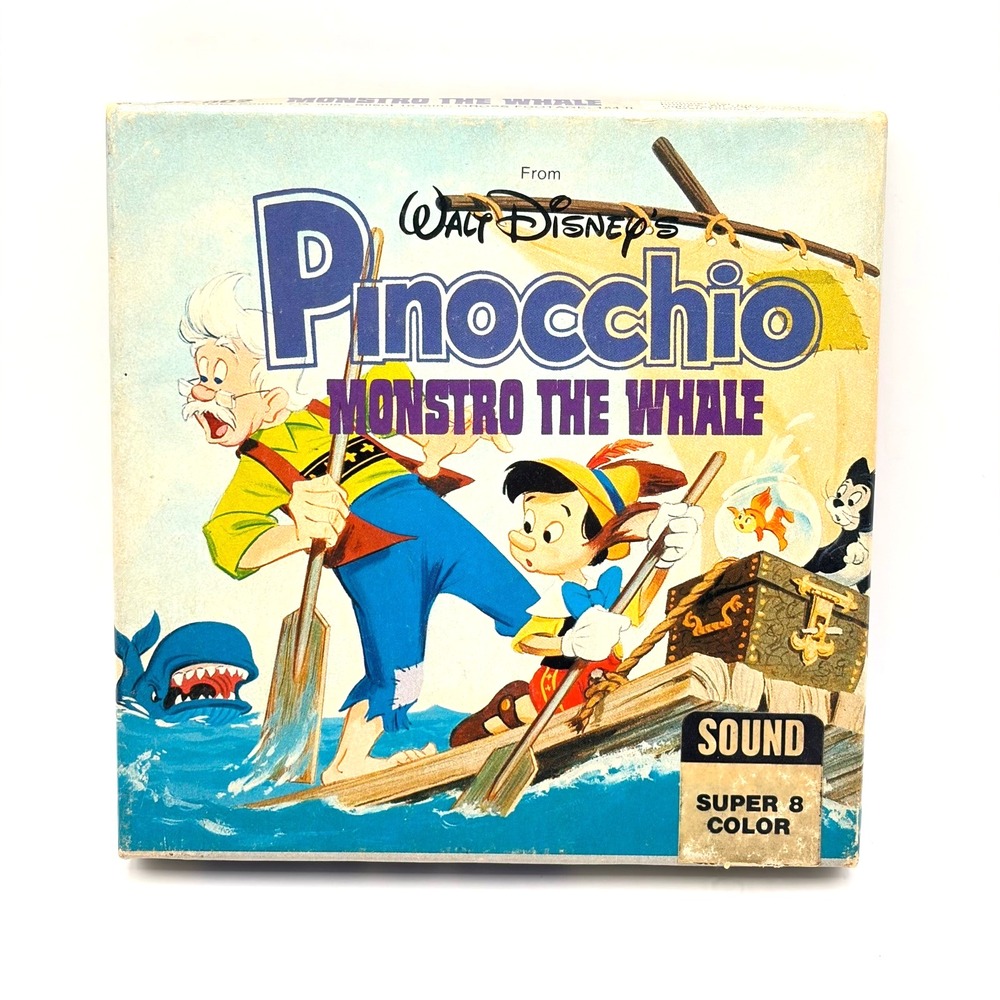 Walt Disney Pinocchio Monstro The Whale Super‎ 8 Color Sound Movie Film No. 002